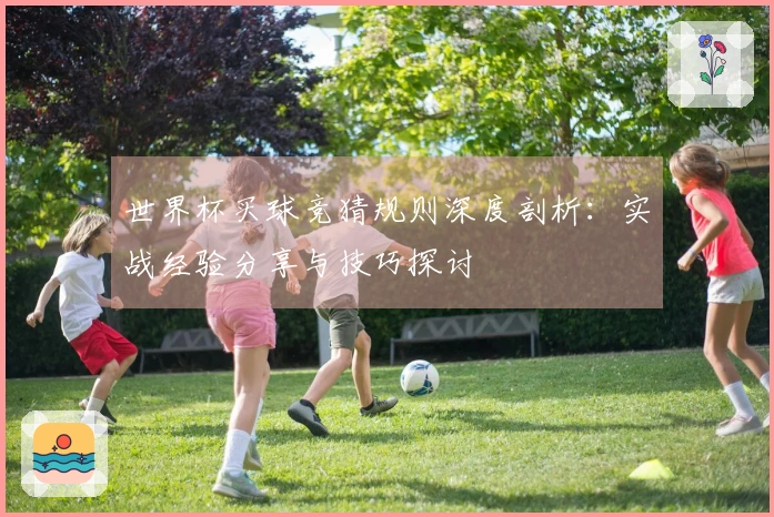 世界杯买球竞猜规则深度剖析：实战经验分享与技巧探讨